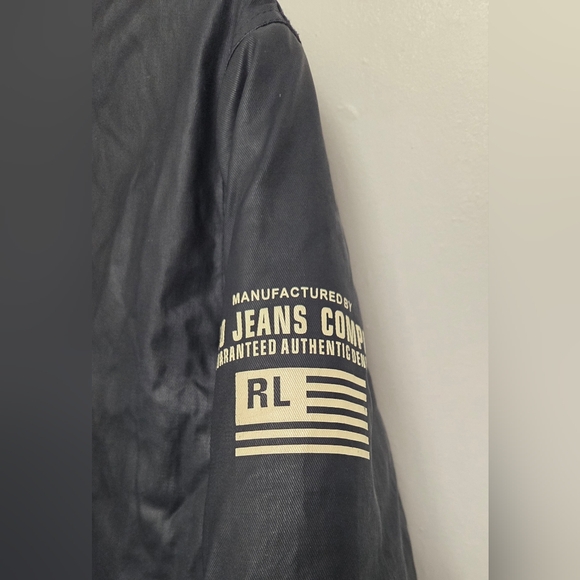POLO Jeans Co RALPH LAUREN Jacket Mens Medium Dark Blue Lined Nautical Vintage - Picture 4 of 16